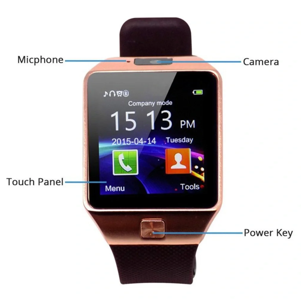 NWT TOUCHSCREEN SMARTWATCH W/SIM CARD CAPABILITY & BLUETOOTH